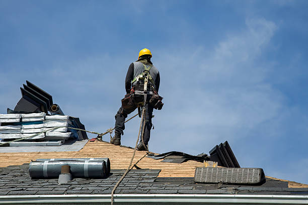 Professional Roofing technician working in Roscoe, IL